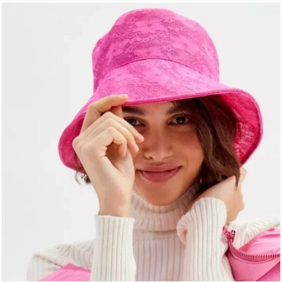 ⭐️ Lacey Lace Floral Hipster Hippie Art Elegant Romantic Chic Glam Bucket Hat - Picture 3 of 3